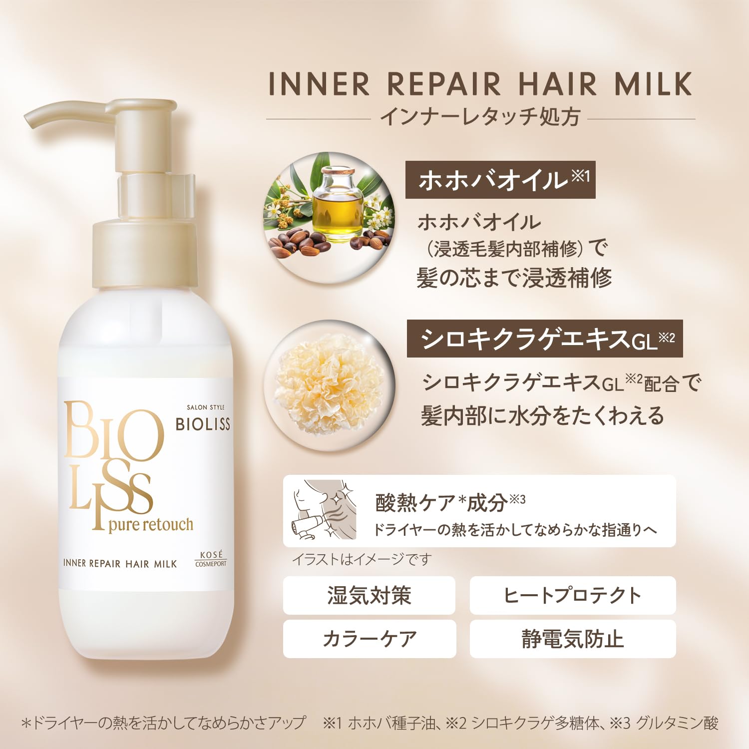 SALON STYLE Hair Milk Leave-In Treatment for Inner Repair 150ml
