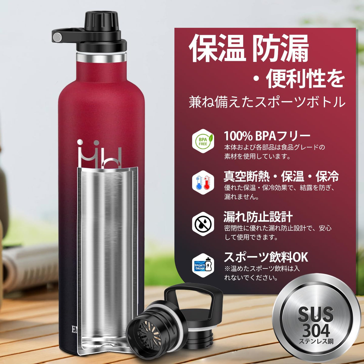 KollyKolla Stainless Steel Water Bottle 750ml with Superior Insulation