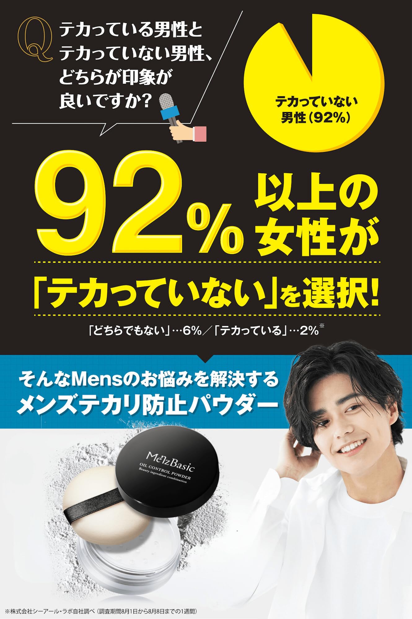Menz Basic Shine Control Face Powder for Men