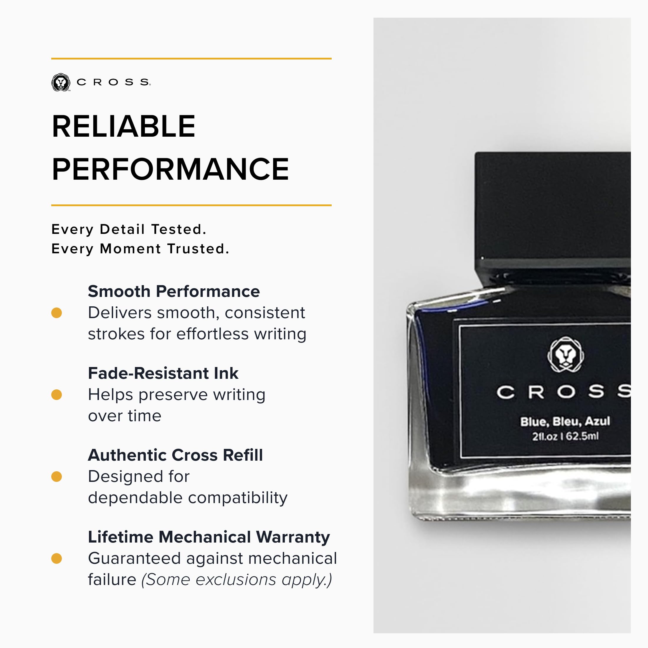 Cross Bottle Ink Blue 62.5ml Ideal for Smooth Writing