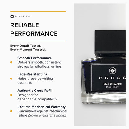 Cross Bottle Ink Blue 62.5ml Ideal for Smooth Writing