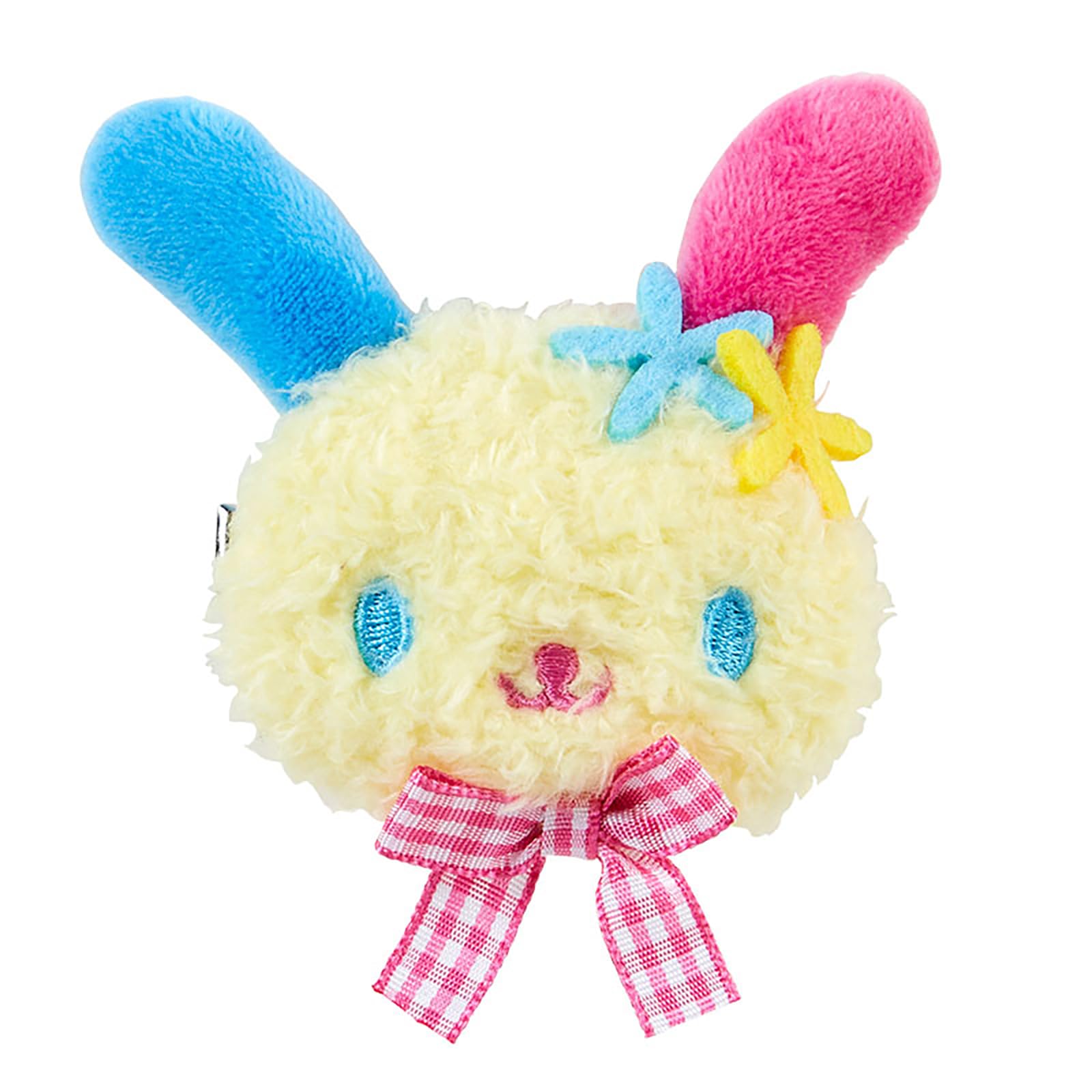 SANRIO Face-Shaped Hair Clip Bunny Flower for Cute Hair Styling