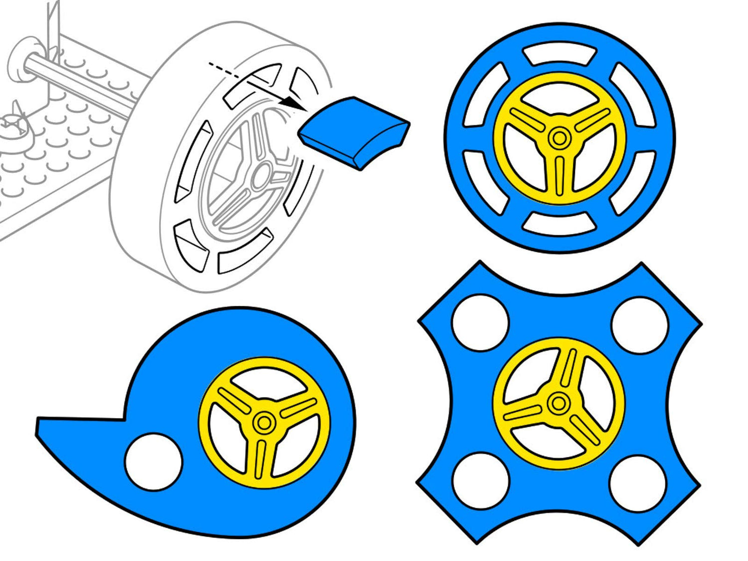 TAMIYA Fun Work Series No.241 Interesting Sponge Tire Set