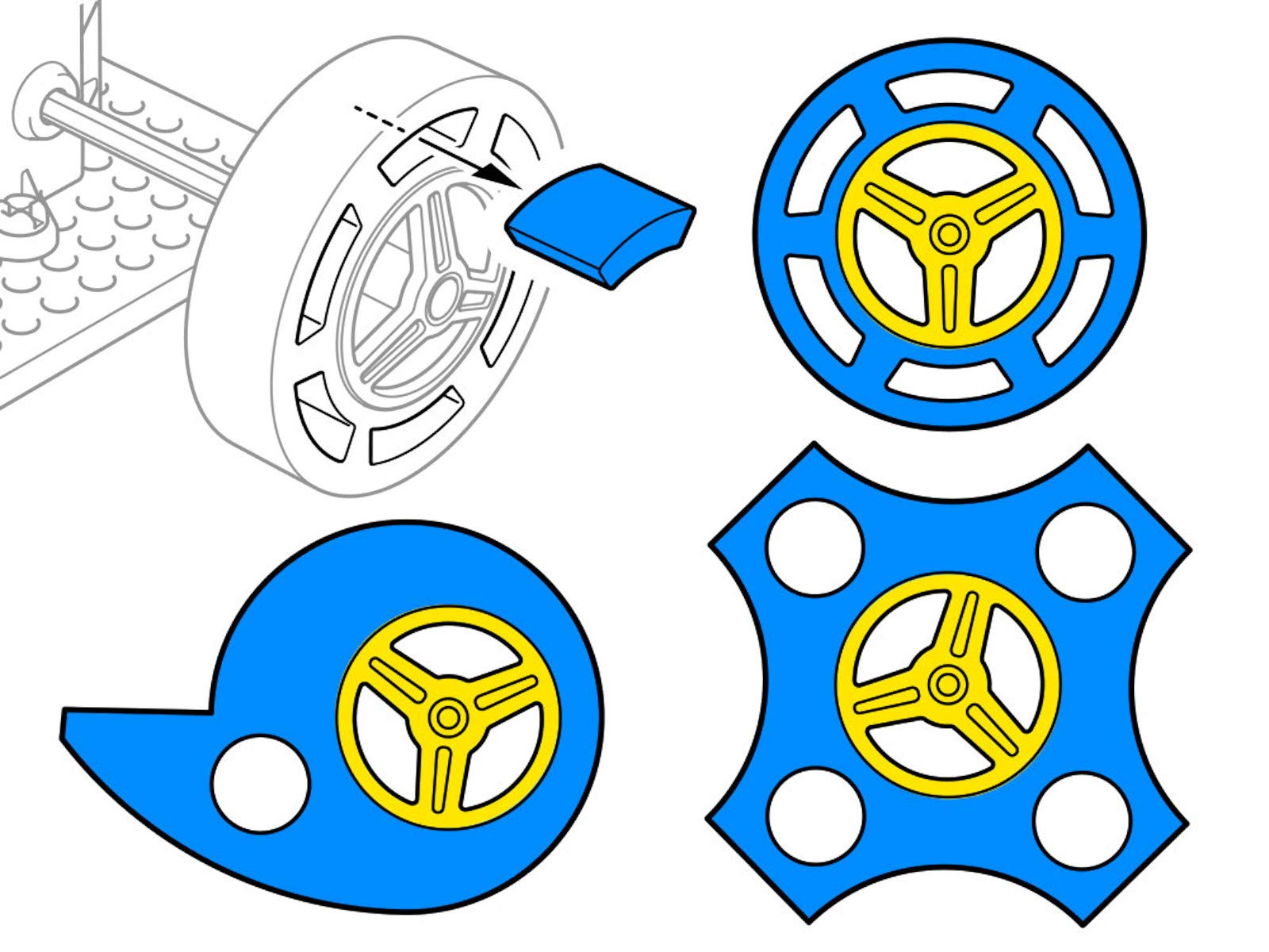 TAMIYA Fun Work Series No.241 Interesting Sponge Tire Set