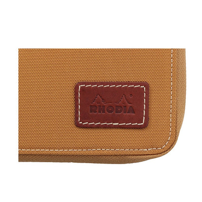 RHODIA Round Zip Notebook Case No.13 Graph Paper Camel
