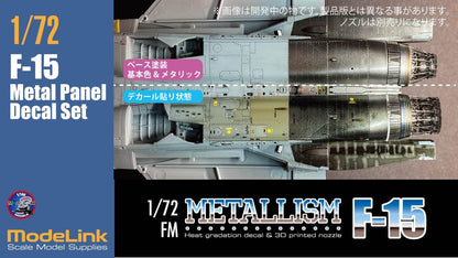 Modelink Japan 1/72 F-15 Under Panel Decal Set for Scale Models