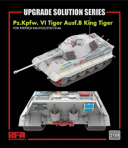 RaiField Model 1/35 King Tiger Upgrade Parts Set for Scale Models