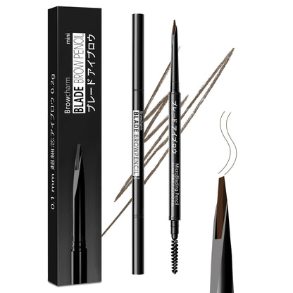 Maksure Eyebrow Pencil Ultra-Fine Waterproof Long-Lasting Dark Brown