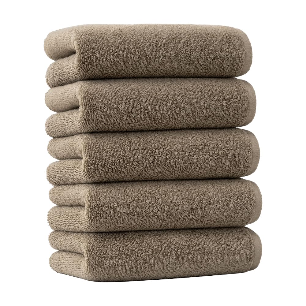Iris Plaza Smart Yell Face Towel Set Soft and Absorbent 5 Pieces