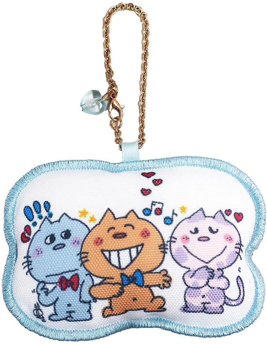 Nakajima Corporation Charm Mascot 3 Cats Collectible Figure Set