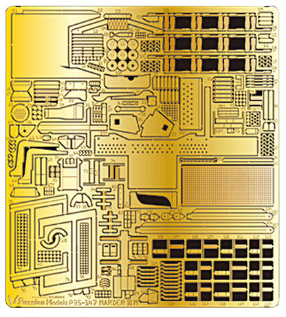 Passion Models 1/35 Marder III Etching Parts for Tamiya Kits