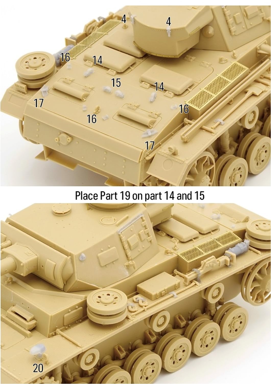 BSK Model 1/35 German Panzer III Detail Set for Model Kits
