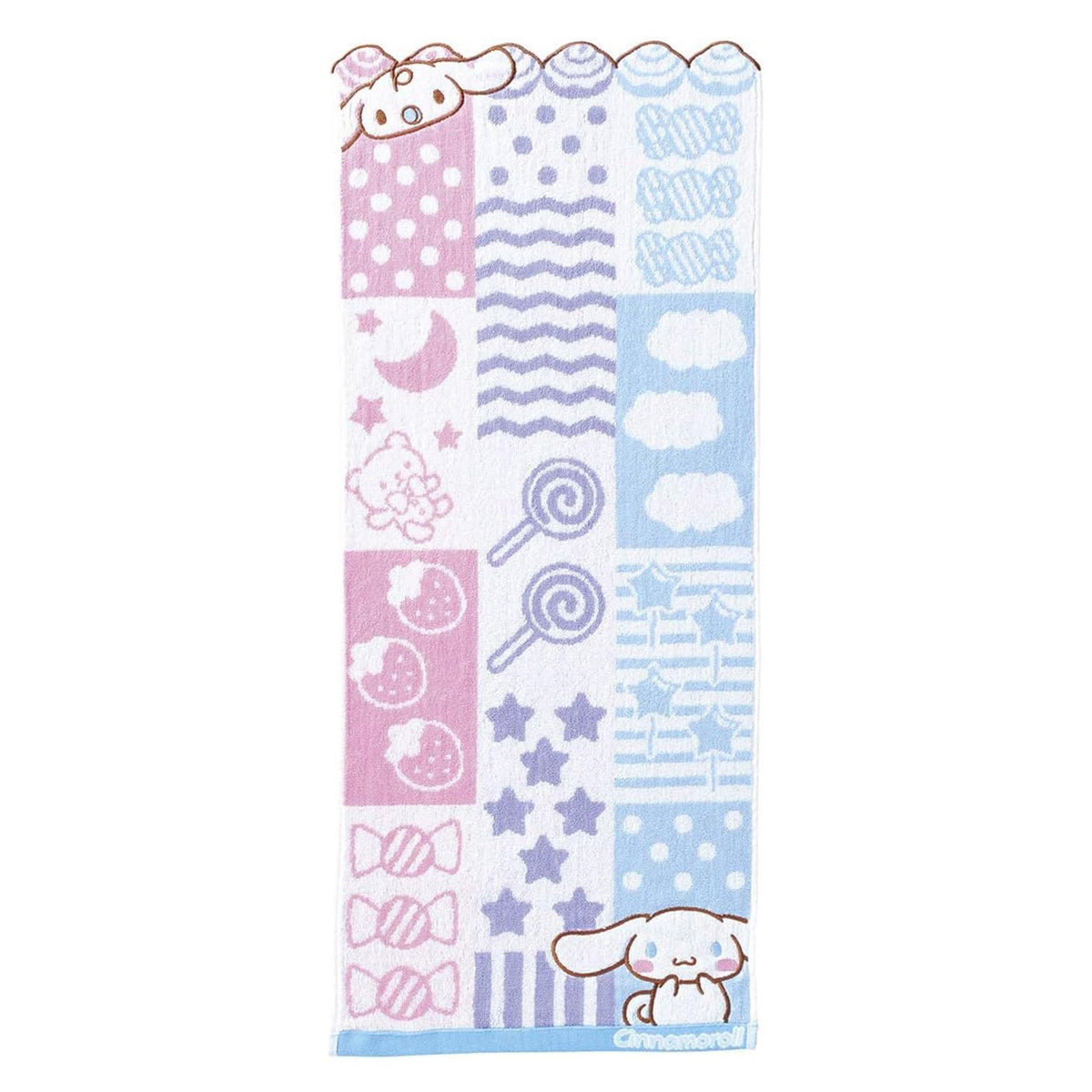 Marushin Face Towel Sanrio Cinnamoroll 34x80cm 100% Cotton