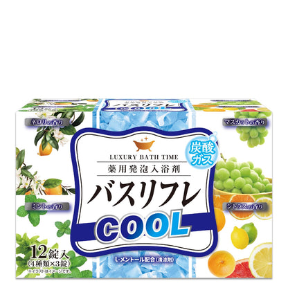 Lion Chemical Cool Bath Tablets with L-Menthol 12 Tablets
