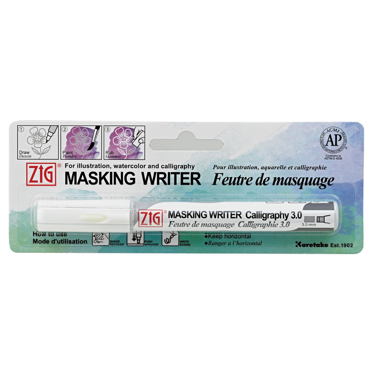 Kuretake ZIG Masking Writer Marker 3mm for Calligraphy