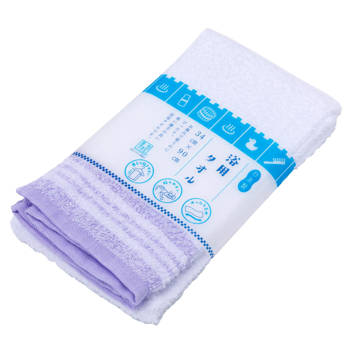 Nishikawa Bath Towel 34X90cm Lightweight Cotton Made in Japan