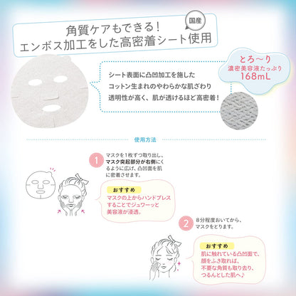 Kose Clear Turn Cooling Face Mask for Gentle Hydration 5 Sheets