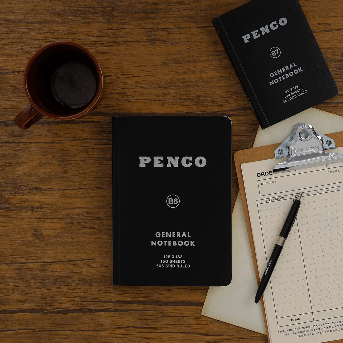 HIGHTIDE B6 Graph Paper Notebook in Green