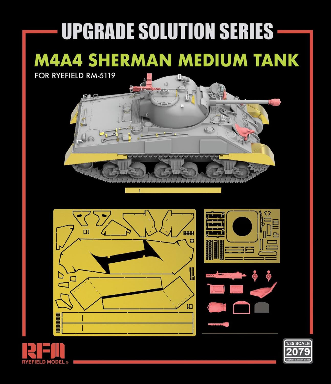 Rai Field Model 1/35 M4A4 Sherman Upgrade Parts Set for RFM5119