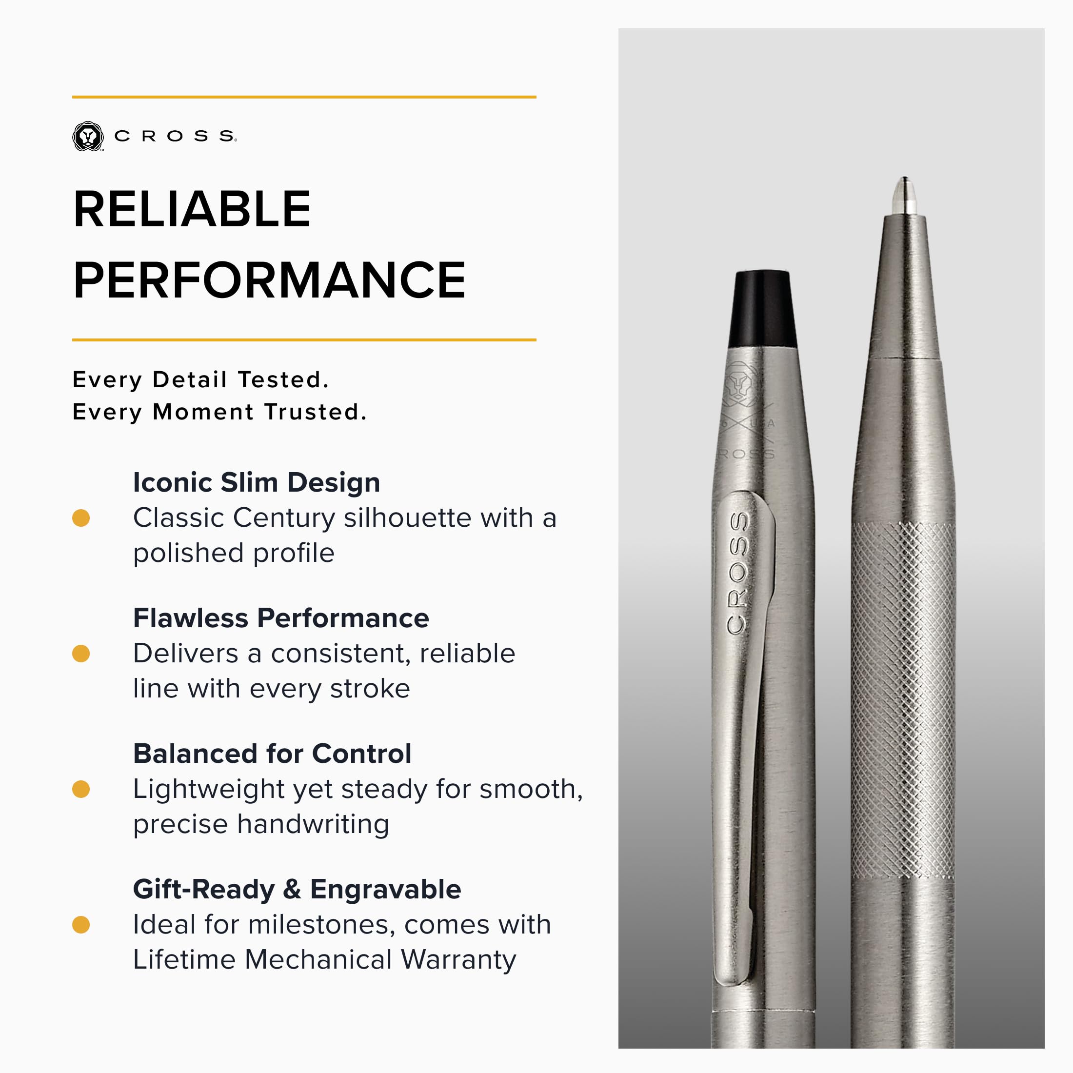Cross Classic Century Titanium Gray Premium Gift Box Ballpoint Pen