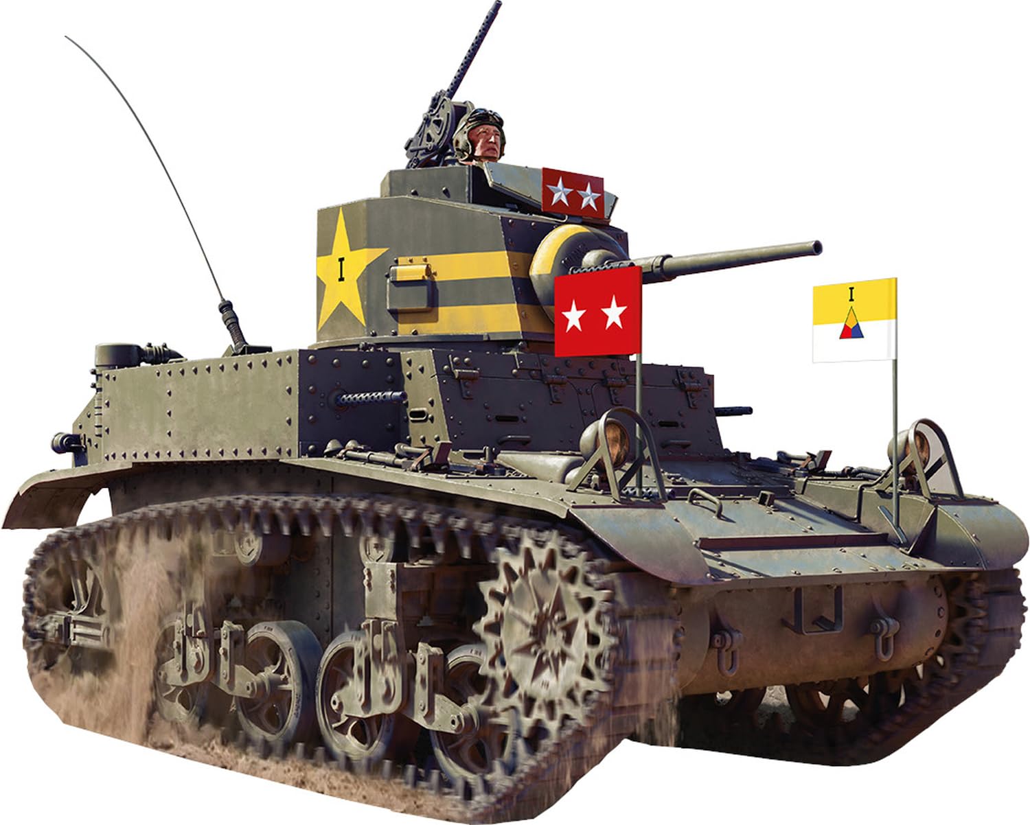 Miniart 1/35 American M3 Stuart Early Type Interior Kit Model