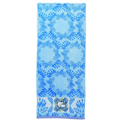 Marushin Face Towel Moomin Quilted Blue 100% Organic Cotton