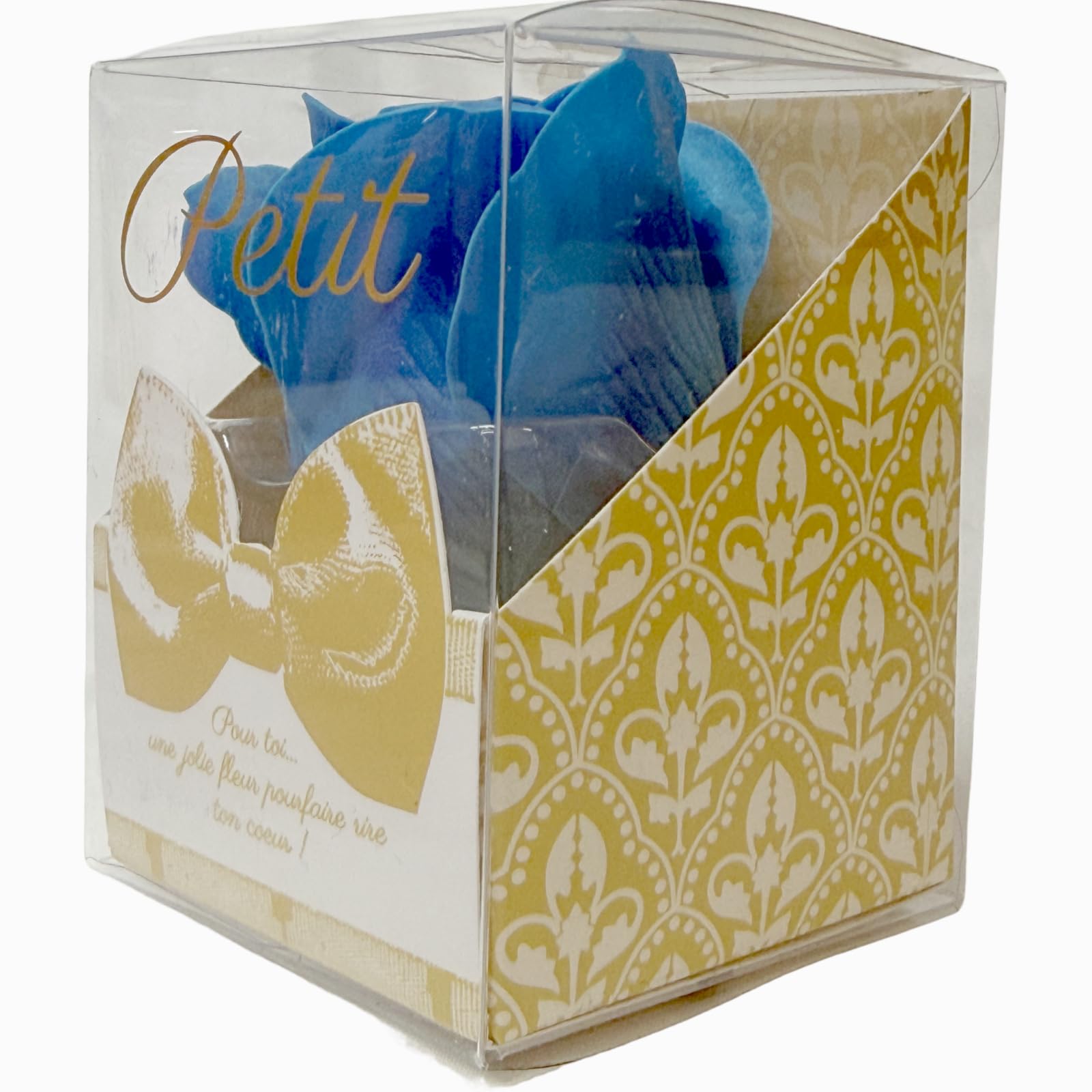Q-FLA Soap Flower Bath Bomb Gift Blue Rose for Special Occasions