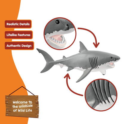 SCHLEICH Great White Shark Figure 14809 for Collectors