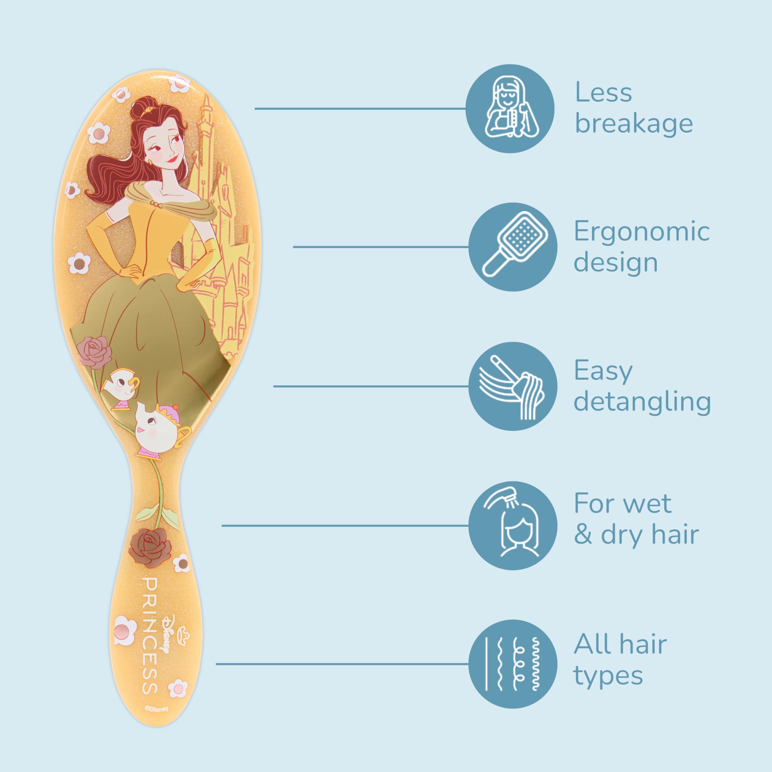 Wet Brush Original Detangler Disney Dreamy Princess Belle