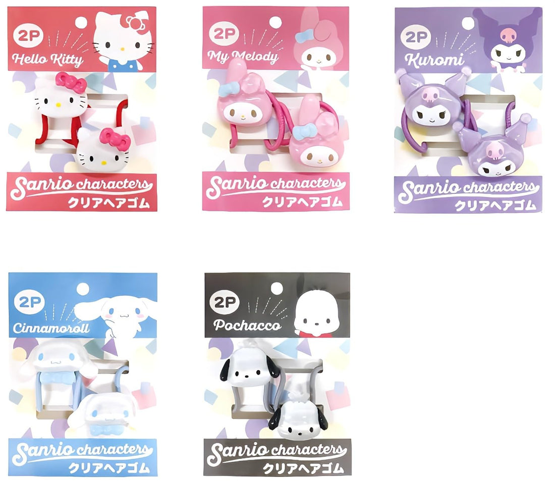AI PLANNING Sanrio Characters Clear Hair Tie Set with Pochacco