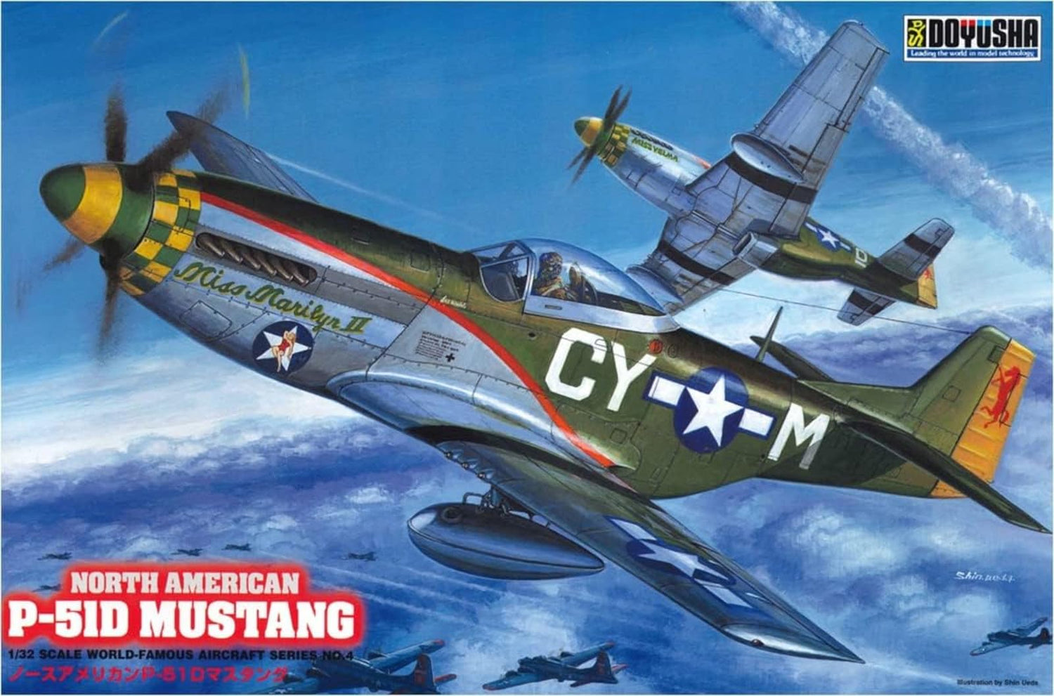 DOYUSHA 1/32 Scale Mustang Model Kit Made in Japan