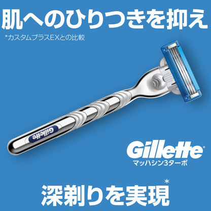 Gillette Mach3 Turbo Razor Blades for Men 8 Count