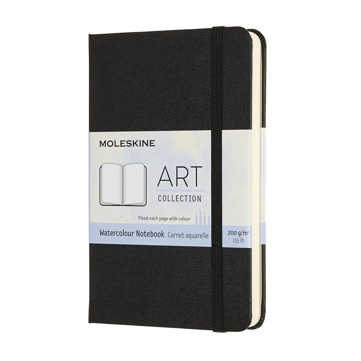 Moleskine Watercolor Notebook Pocket Size Hard Cover Black