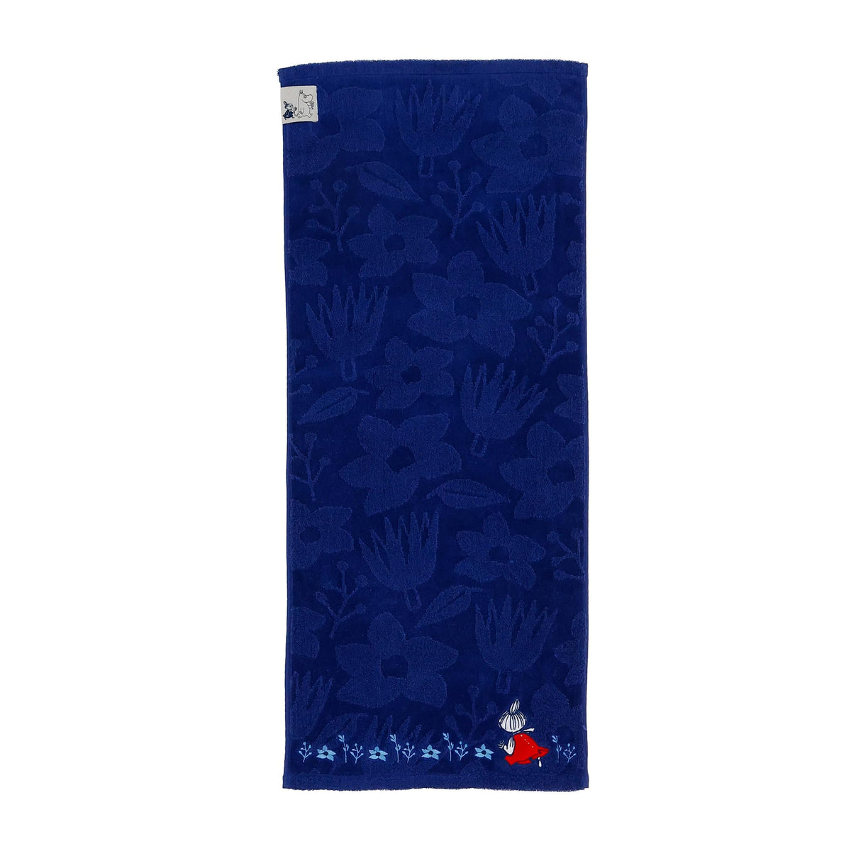 Marushin Face Towel Moomin Navy Garden Organic Cotton Antibacterial