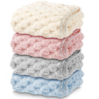 HOSUR Face Towel Set 4 Colors Soft Microfiber 35X75cm