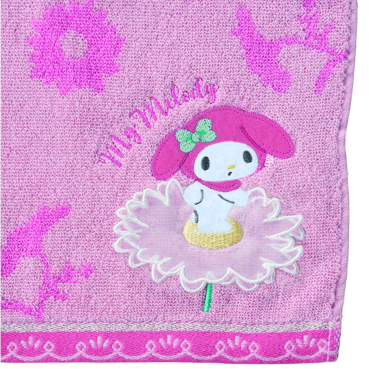 Marushin Face Towel My Melody Bloom Melody 100% Cotton Antimicrobial