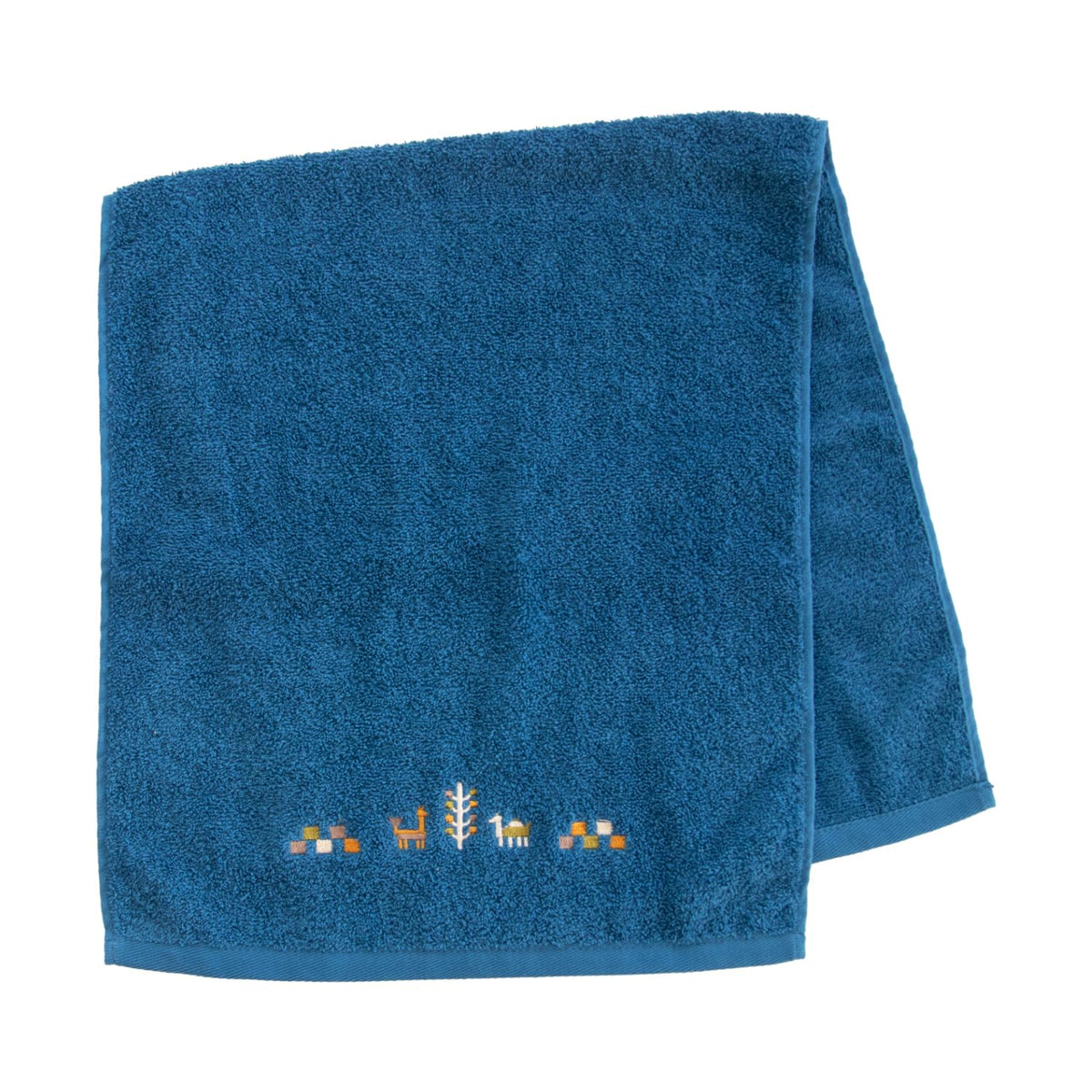 OKA Sierra Towel 77cm x 34cm Blue for Everyday Use
