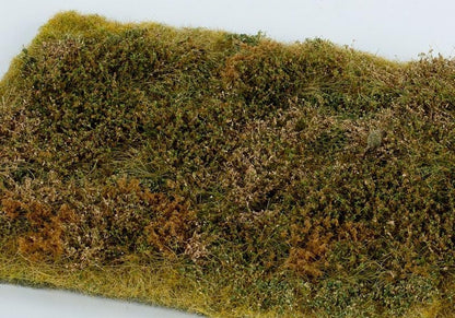 Model Scene Grass Mat Premium Overgrown Bush Late Summer 18cm x 28cm