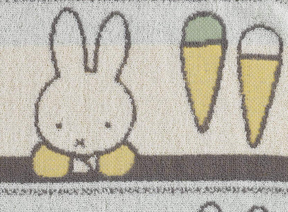 Marushin Face Towel Miffy Fruits 34x80cm Cotton 100%