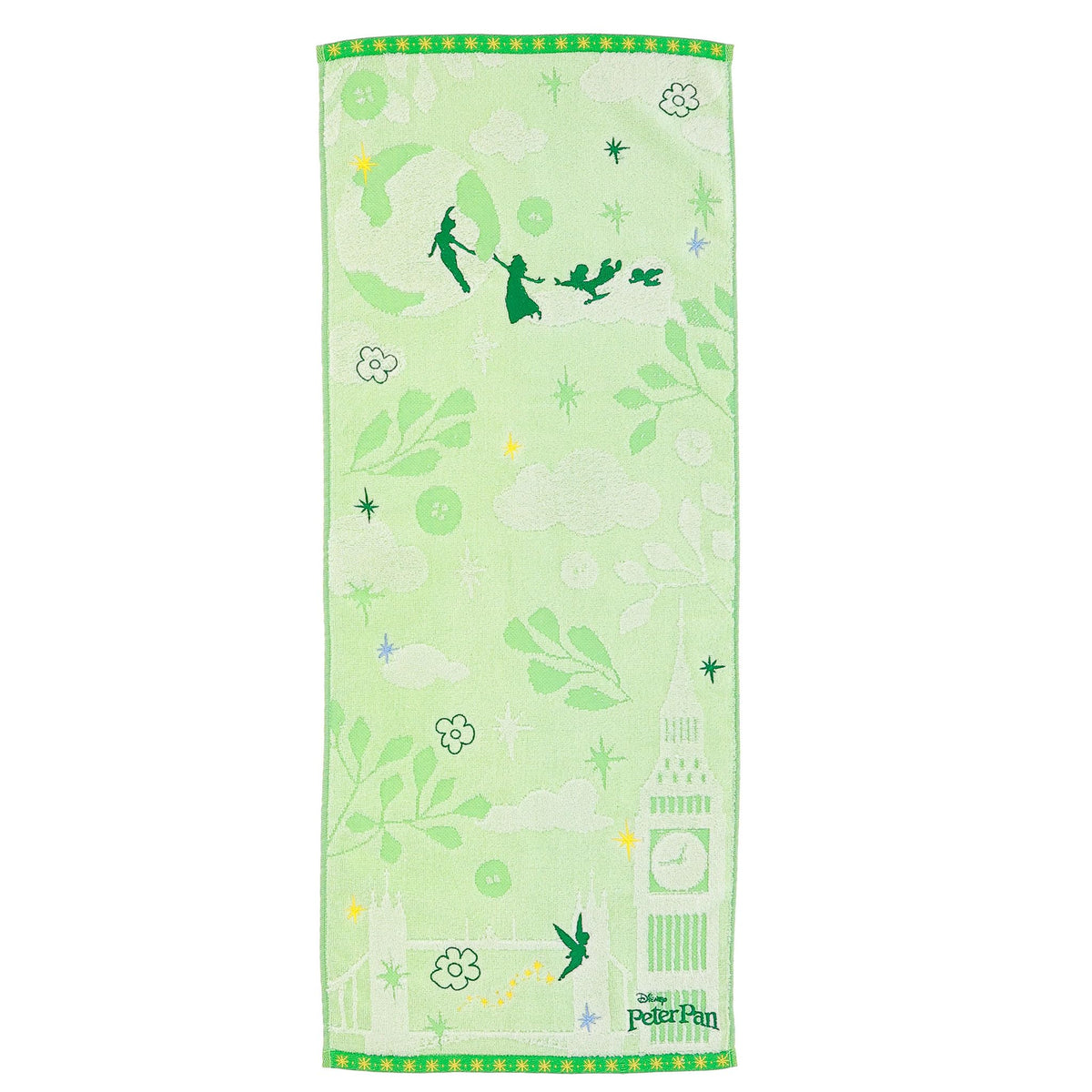 Marushin Disney Tinkerbell Face Towel with Antimicrobial Treatment