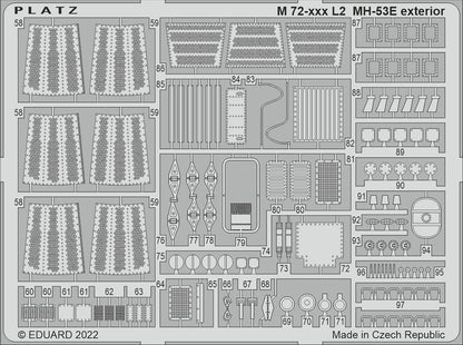PLATZ 1/72 MH-53E Sea Dragon Cockpit Detail Parts Set