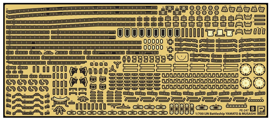 PIT-ROAD 1/700 Scale Battleship Musashi Upgrade Parts Set