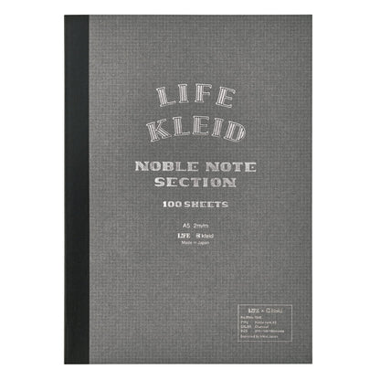 Kleid Noble Notebook Charcoal A5 2mm Grid Paper