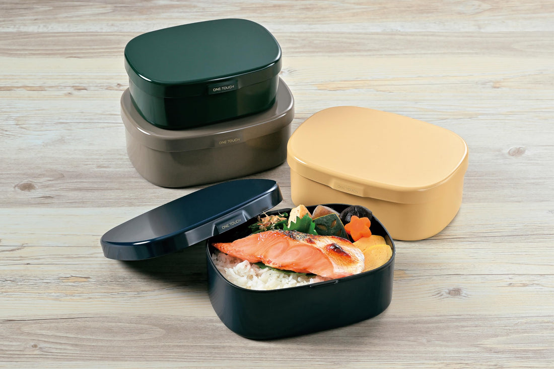 Tatsumiya HAKOYA Bento Box Easy Clean One-Touch 900ml Gray