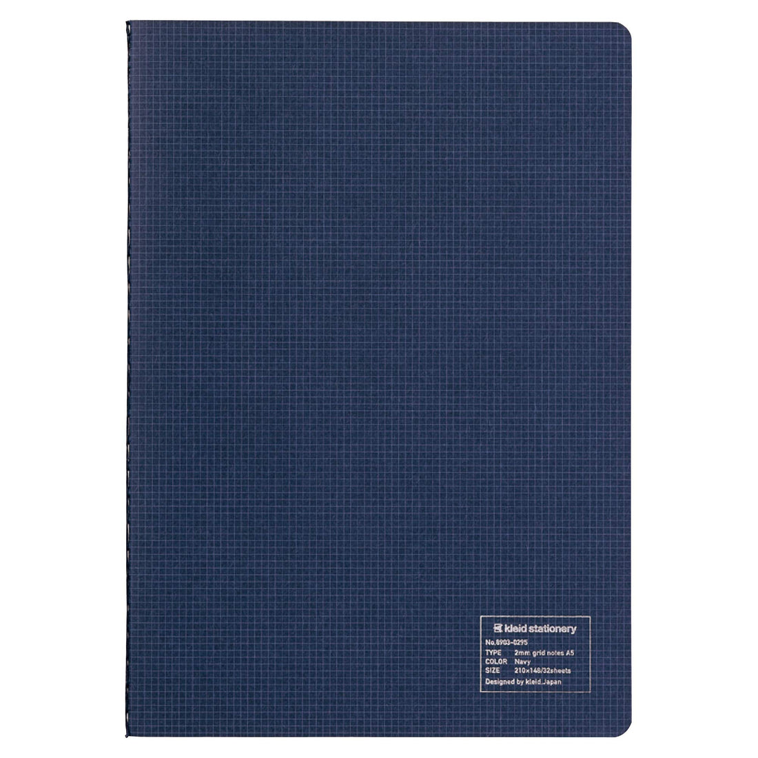 Kleid 2mm Grid Notebook, A5, Navy, 64 Pages
