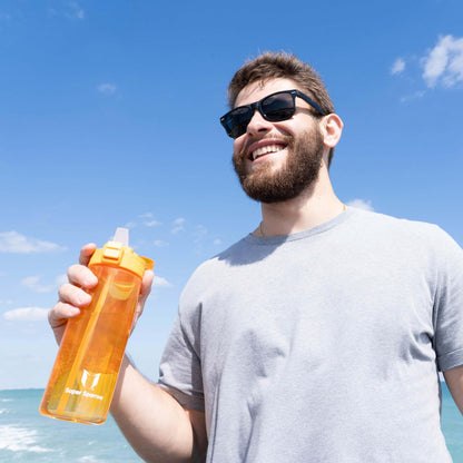 Super Sparrow Water Bottle 500ml BPA-Free with Straw