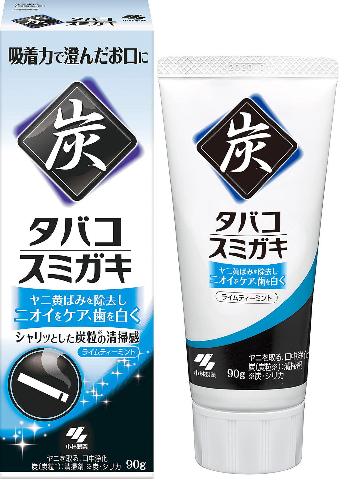Sumigaki Tobacco Stain Remover Toothpaste Lime Tea Mint Scent 90g