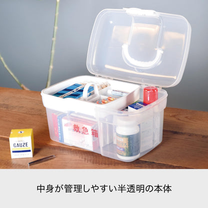like-it Storage Case Clear Emergency Box 27.7x18.2x16.5cm