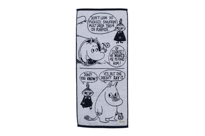 Marushin Moomin Jacquard Long Face Towel for Everyday Use