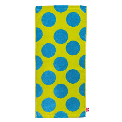 Nishikawa Face Towel 34X75cm Made with Soft Cotton Green